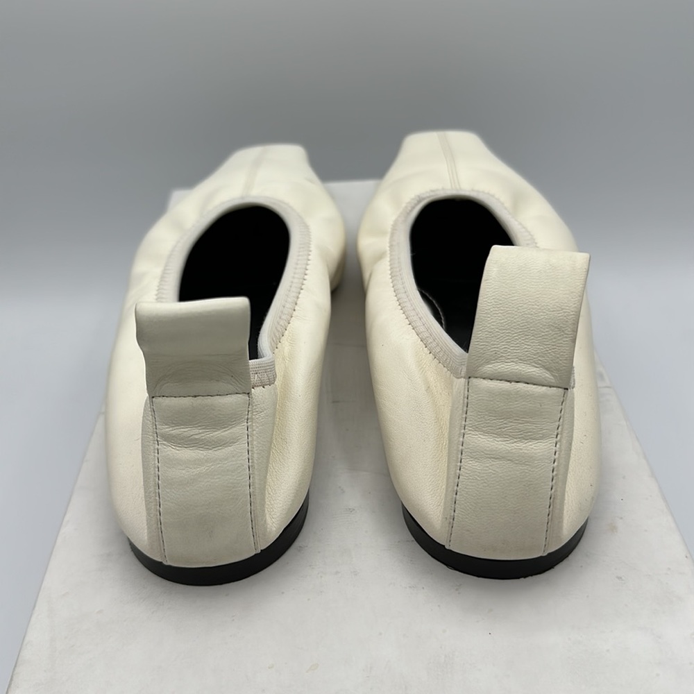 Proenza Schouler Kristie White Leather Flats Size 36 EU / 6 US NIB - Picture 3 of 7